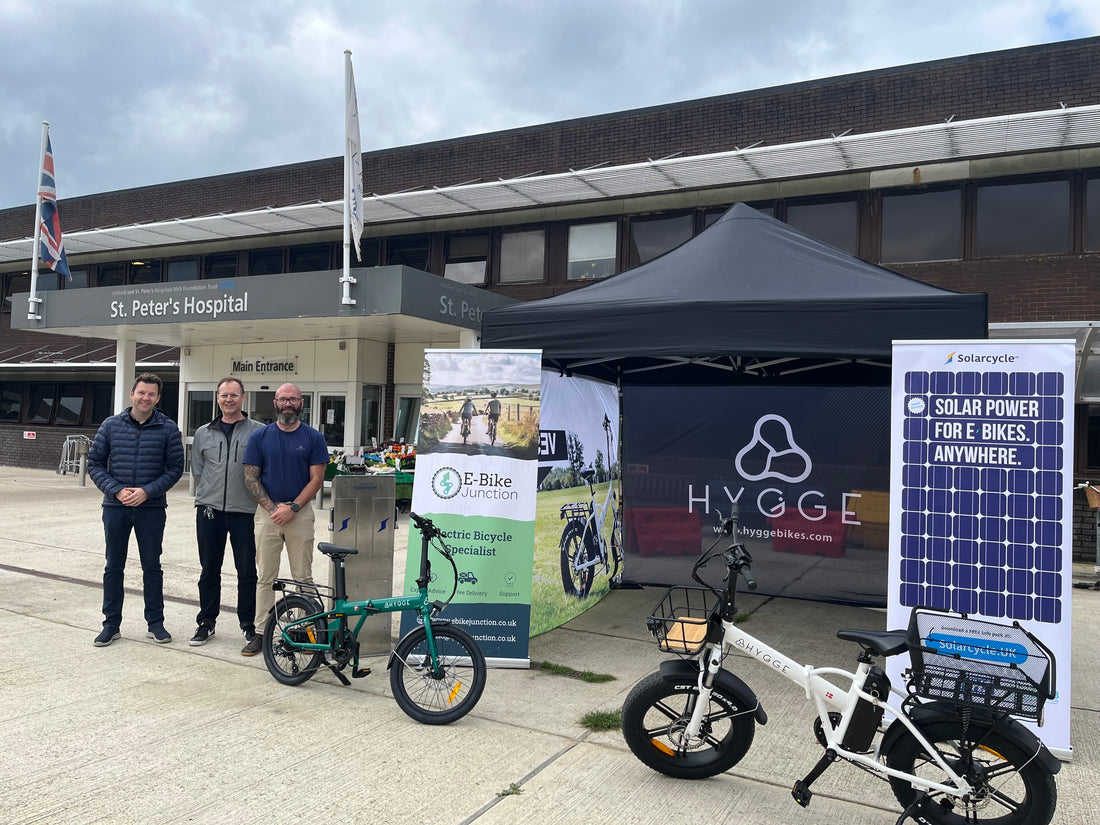 NHS St. Peter's Hospital Electric Bike demo Day!