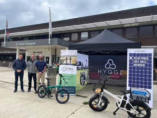NHS St. Peter's Hospital Electric Bike demo Day!