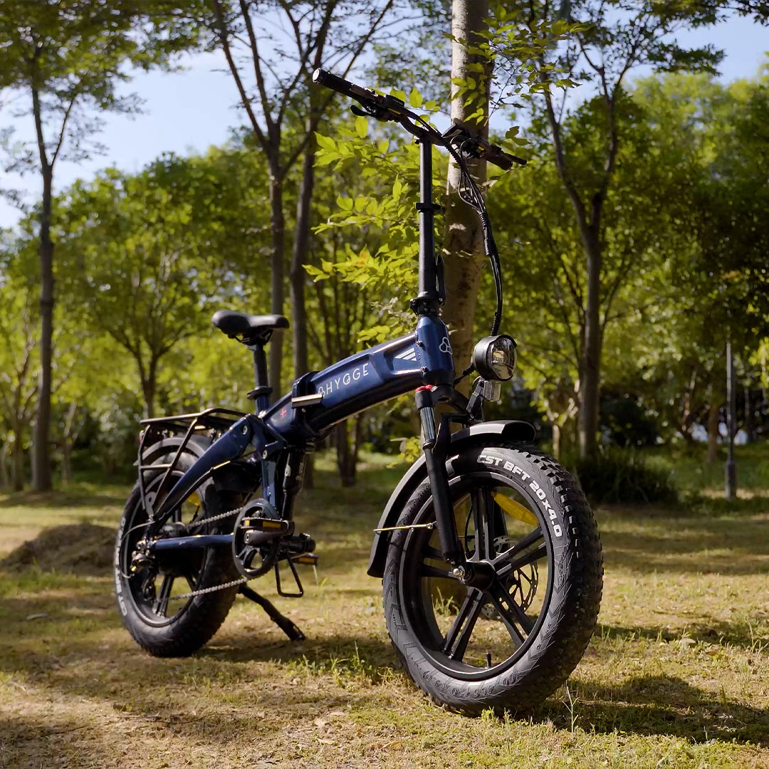 Hygge Sorø E-Bike Foldable Fat Tyre Royal Blue