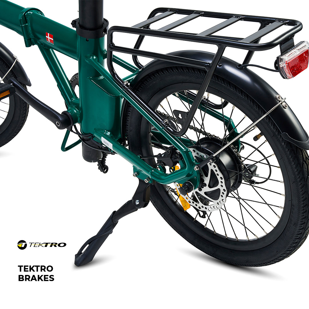 Hygge Virium Foldable 250W Electric Bike Racing Green (2025 Release)