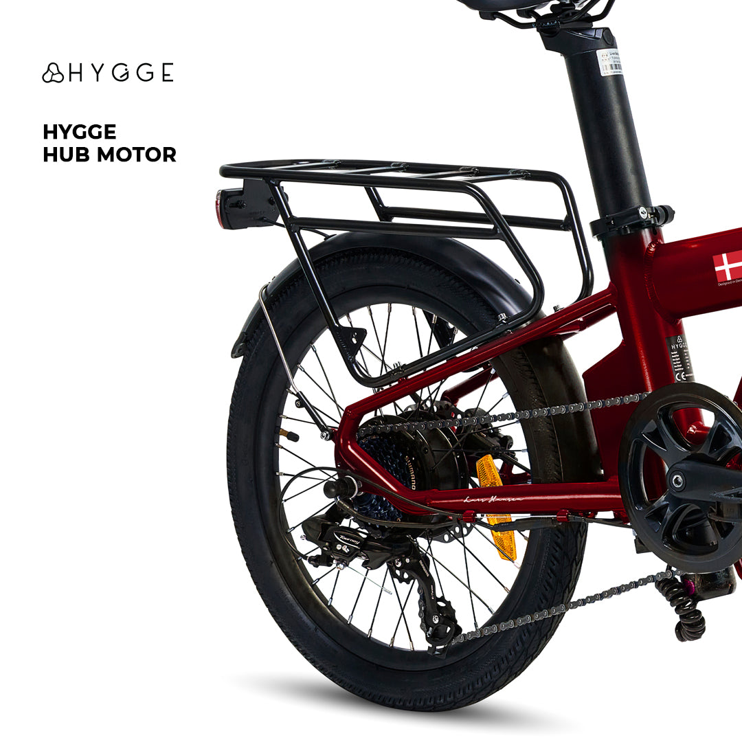 Hygge Virium Foldable 250W Electric Bike Racing Green (2025 Release)