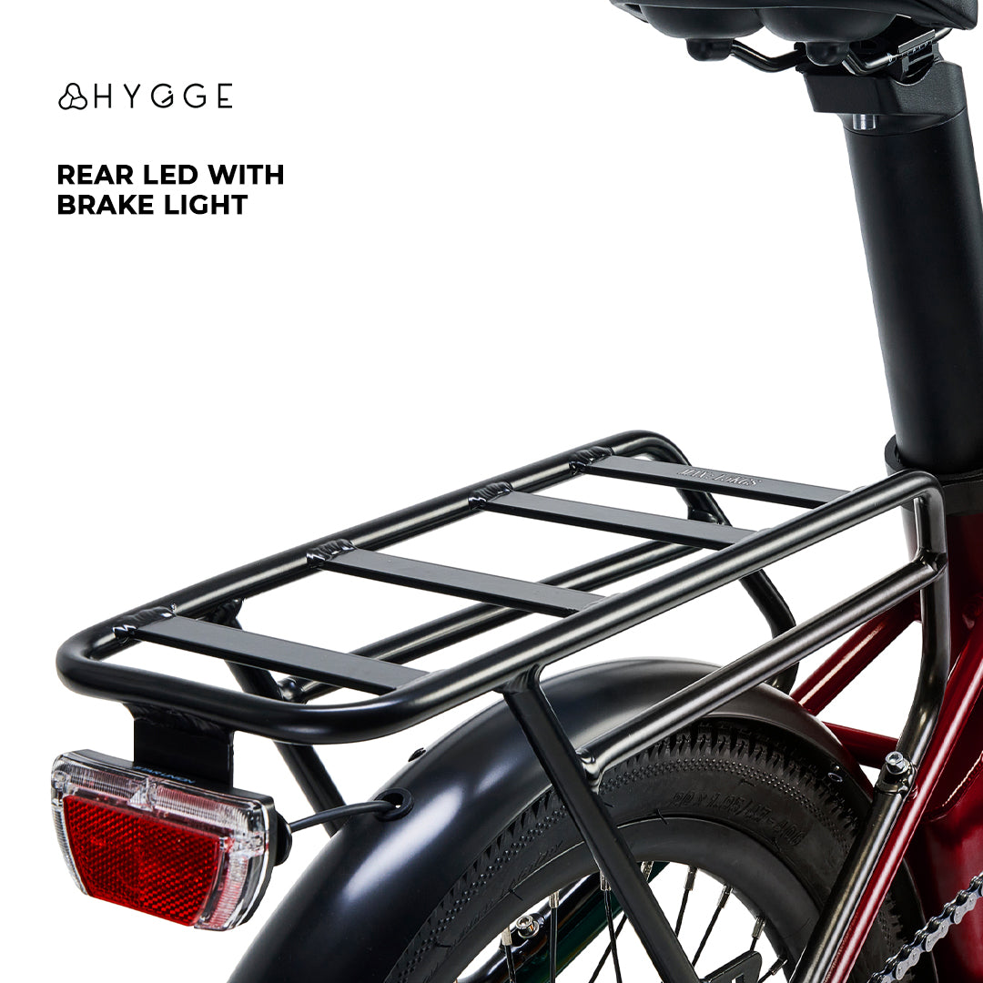 Hygge Virium Foldable 250W Electric Bike Racing Green (2025 Release)