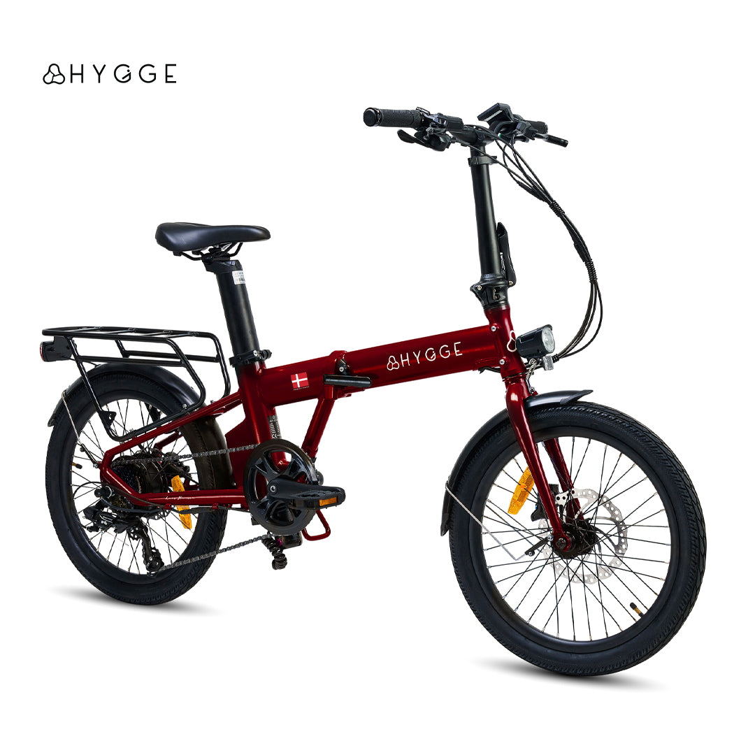 Hygge Virium Foldable 250W Electric Bike Racing Green (2025 Release)