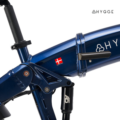 Hygge Sorø E-Bike Foldable Fat Tyre Royal Blue