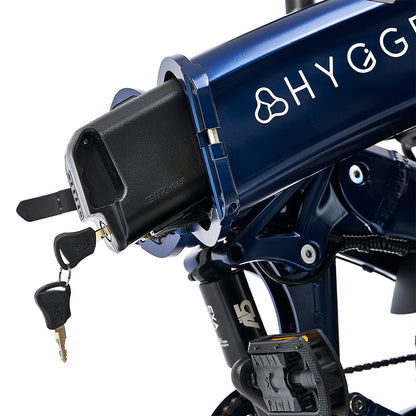 Hygge Sorø E-Bike Foldable Fat Tyre Royal Blue
