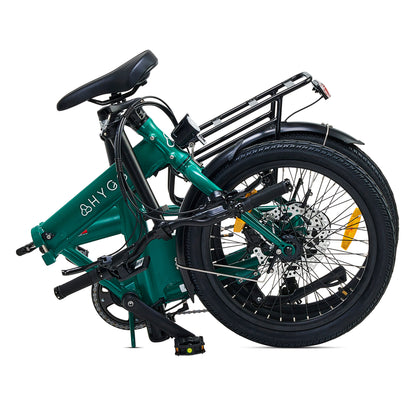 Hygge Virium Foldable Electric Bike Racing Green