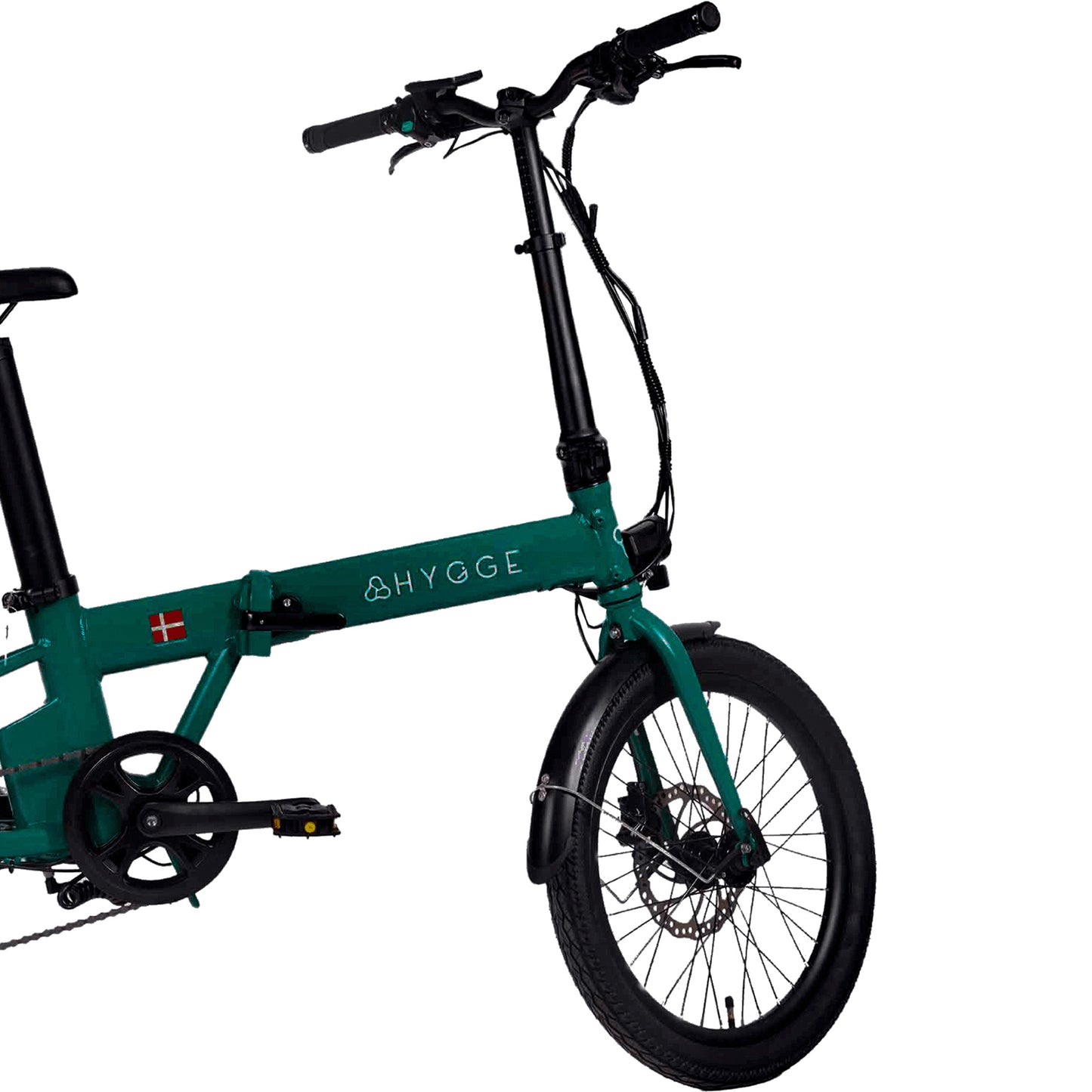 Hygge Virium Foldable Electric Bike Racing Green