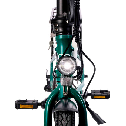 Hygge Virium Foldable Electric Bike Racing Green