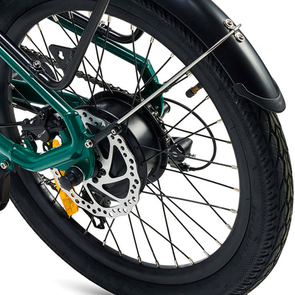 Hygge Virium Foldable Electric Bike Racing Green