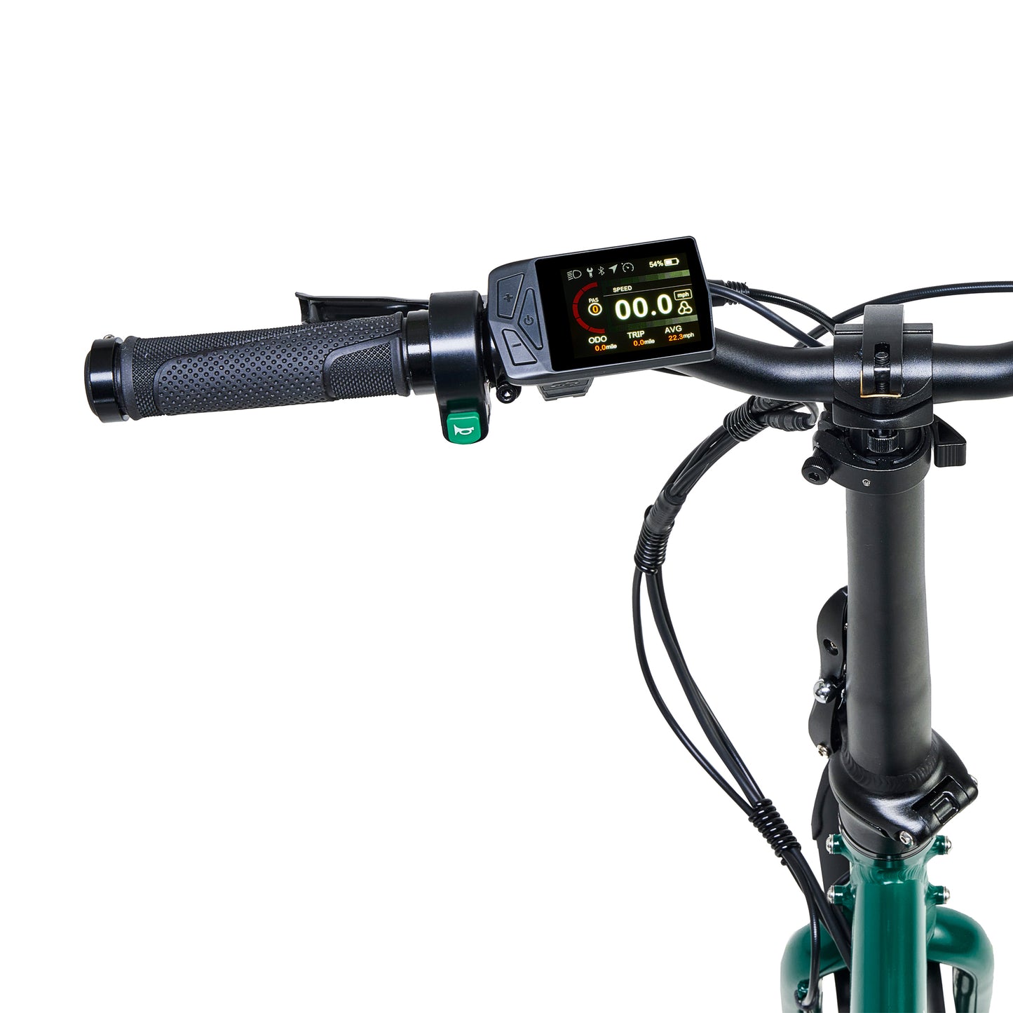 Hygge Virium Foldable Electric Bike Racing Green